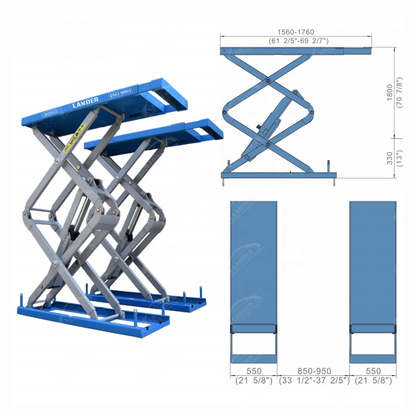 Lander ProLift S55 Low-Profile Scissor Lift