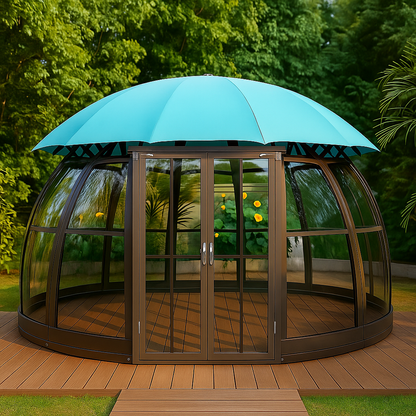 VerdantVista AquaDome Garden Pavilion