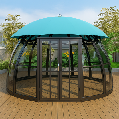 VerdantVista AquaDome Garden Pavilion