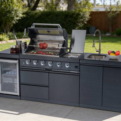 46-Inch 4-Burner Deluxe Stainless Steel Gas Outdoor Kitchen Grill