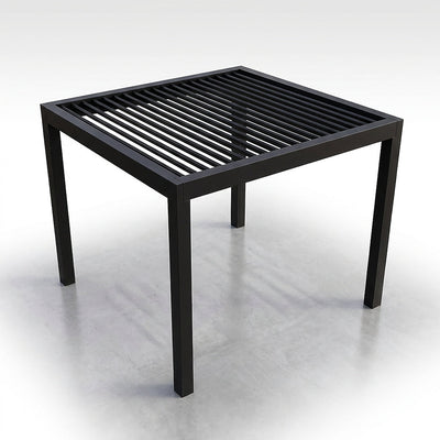 Aluminum Pergola Engineered for All-Weather Durability, Adjustable Louvers, Matte Black Powder Coat, Resort Style