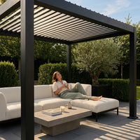 ArcadiaForge Louver Pro Pergola — Lifestyle